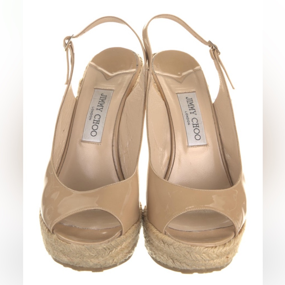 Jimmy Choo Patent Espadrilles